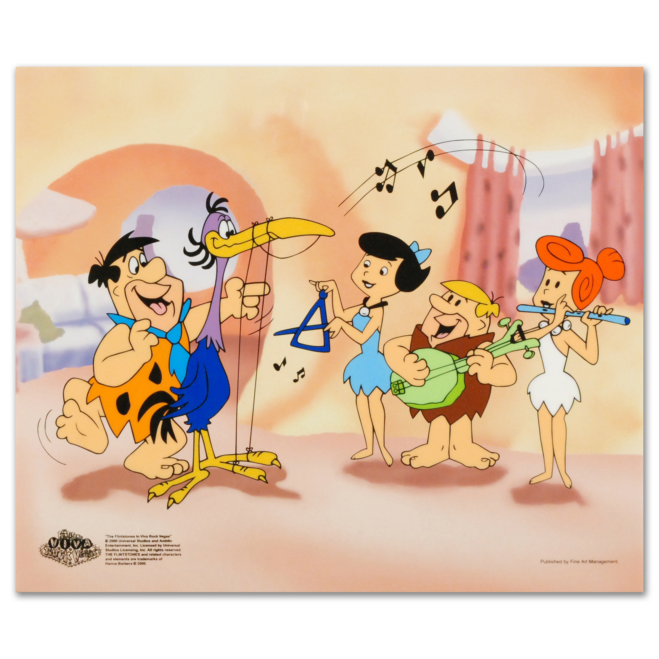 Hanna-Barbera "Fred Plays the Harp" Limited Edition Sericel