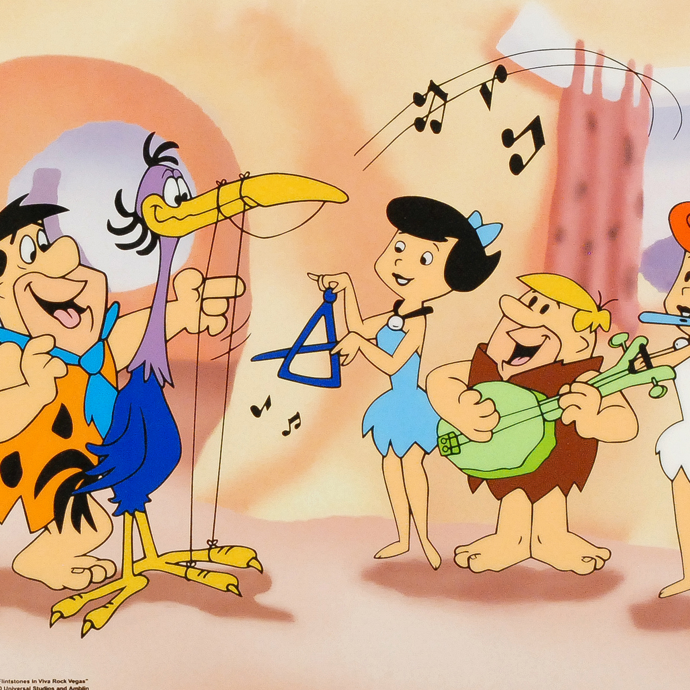 Hanna-Barbera "Fred Plays the Harp" Limited Edition Sericel