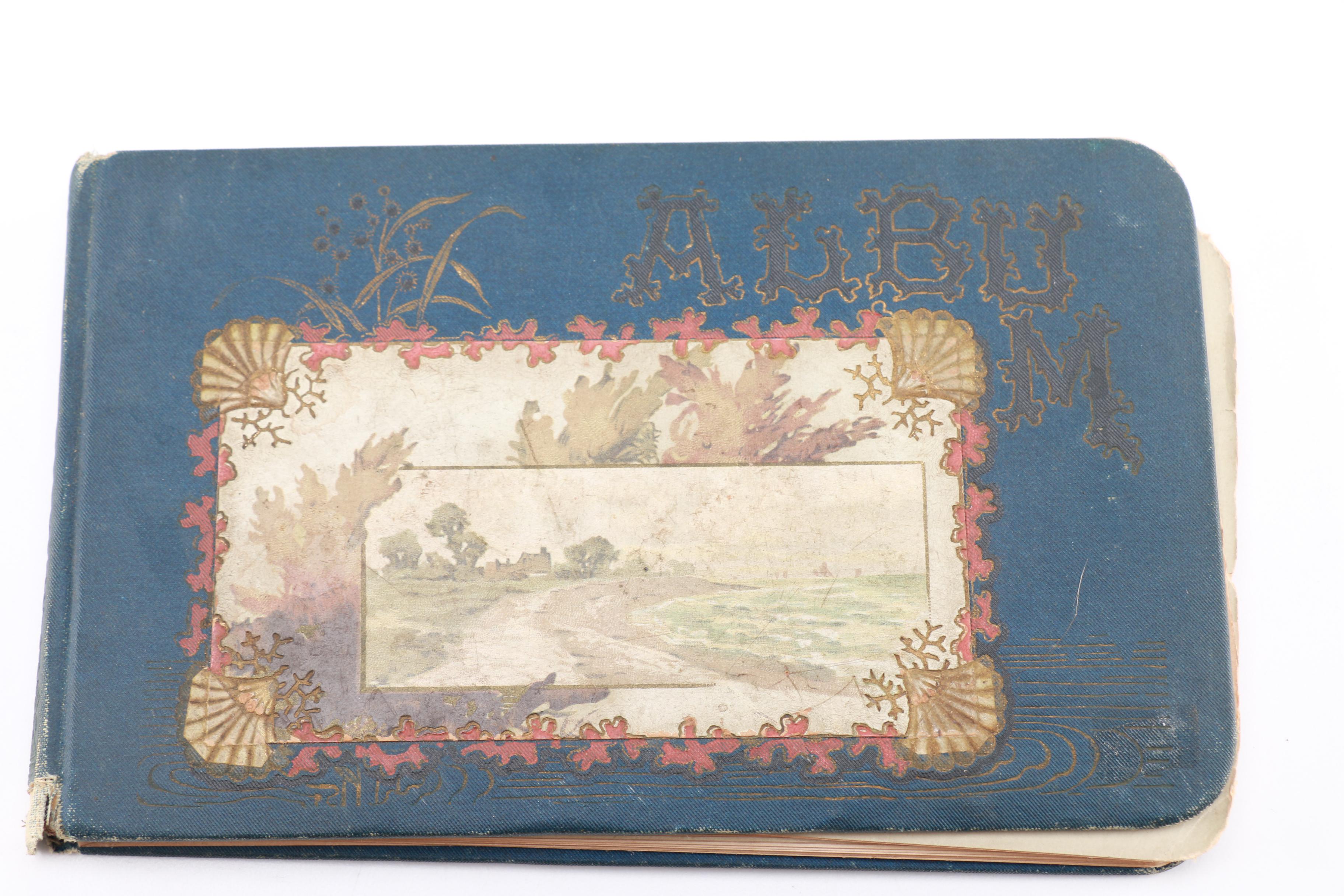 Victorian-Era Autograph Album With Personal Notes and Chromolithograph Prints
