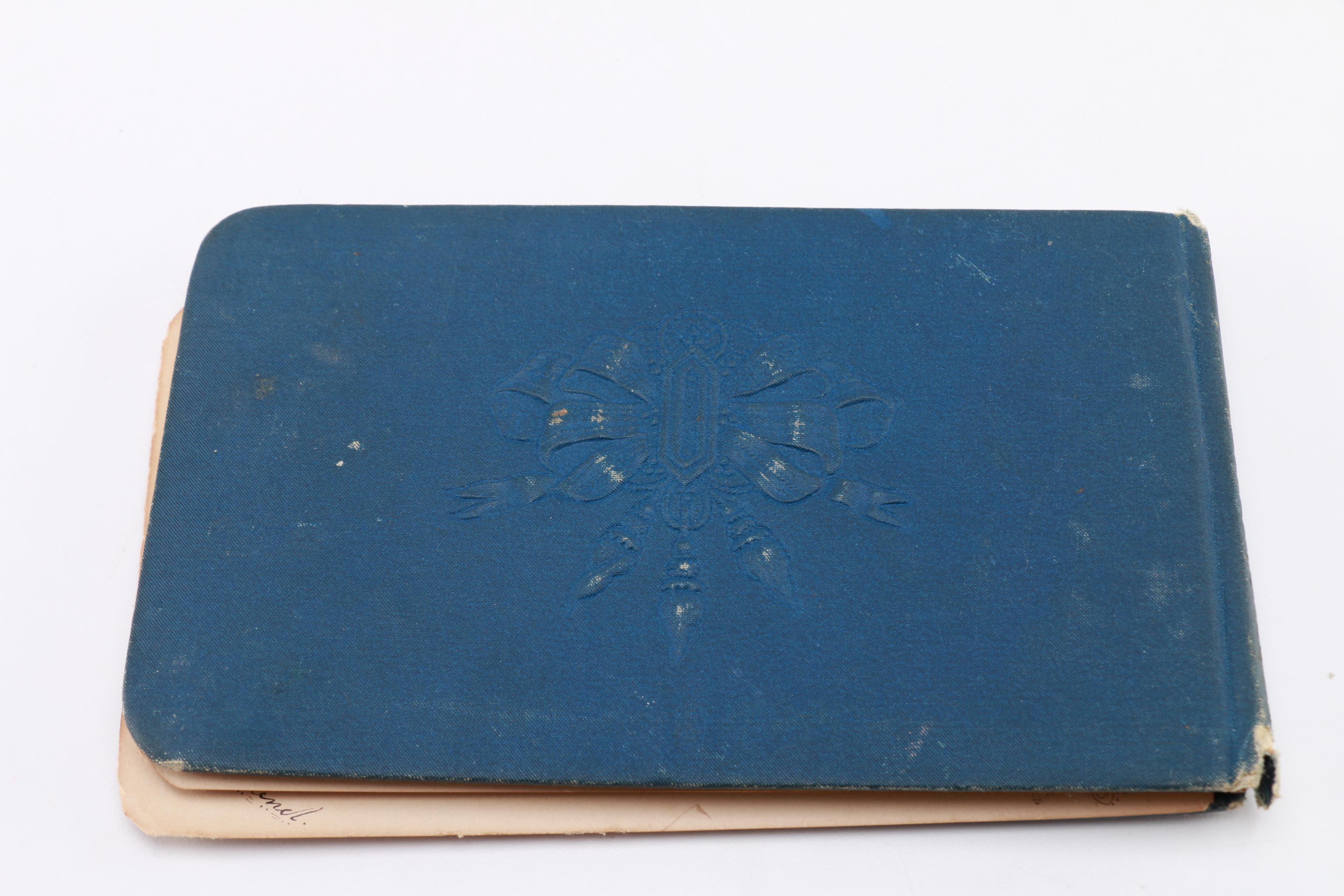 Victorian-Era Autograph Album With Personal Notes and Chromolithograph Prints