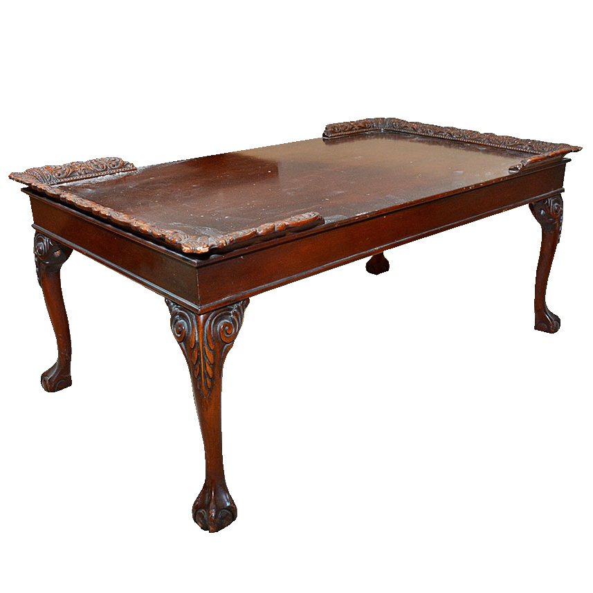 Vintage Chippendale Style Mahogany Coffee Table