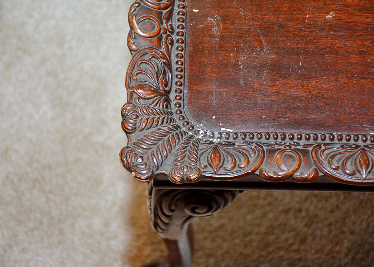 Vintage Chippendale Style Mahogany Coffee Table