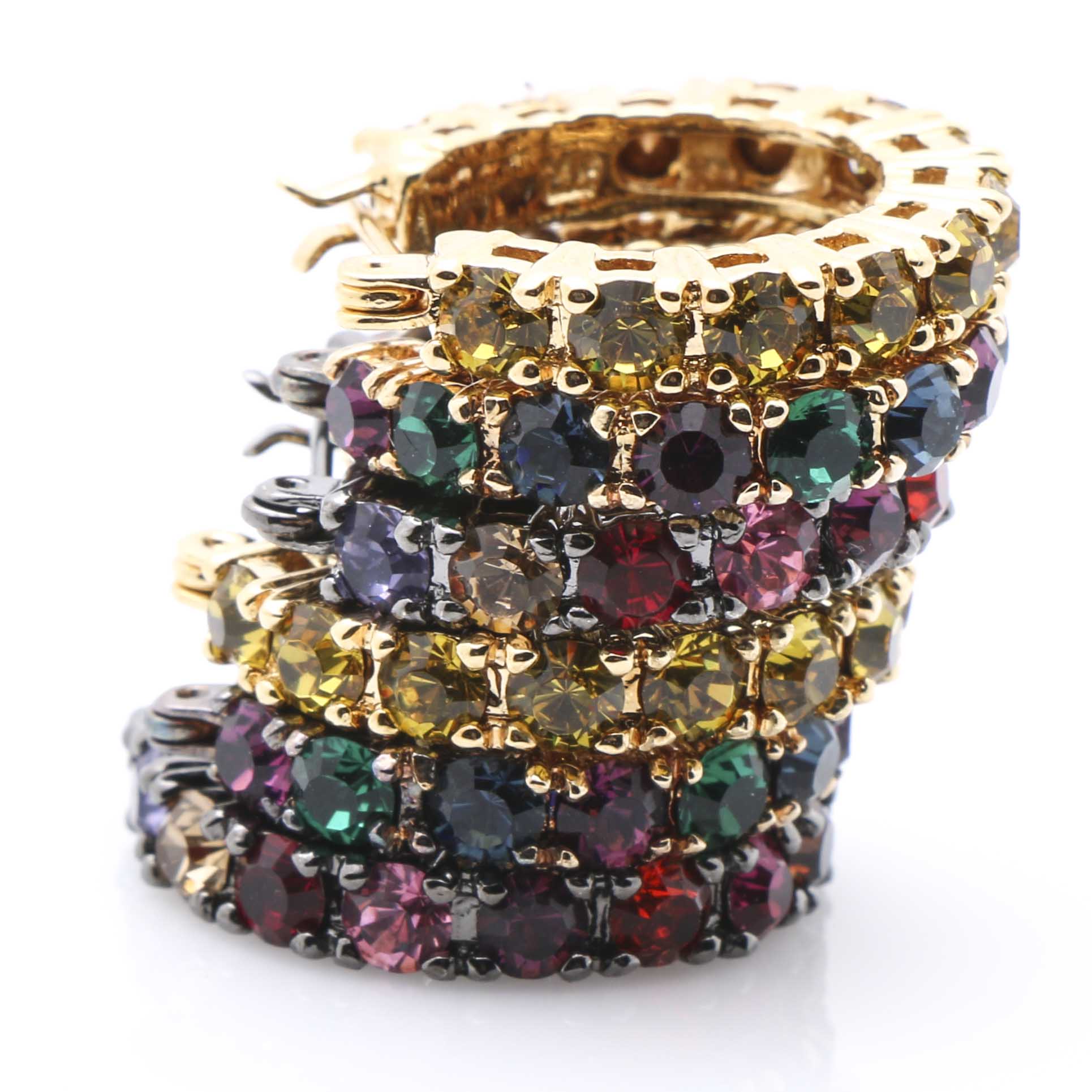 Assortment of Joan Rivers Rhinestone Accented and Enameled Costume Jewelry