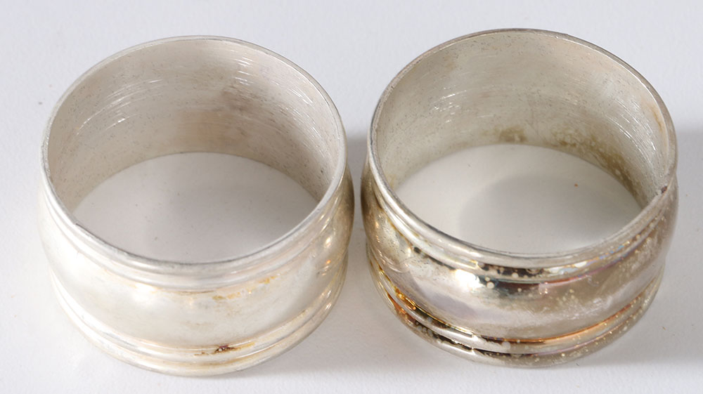 International Silver Co. Silver Plate Napkin Ring Set With Presentation Case