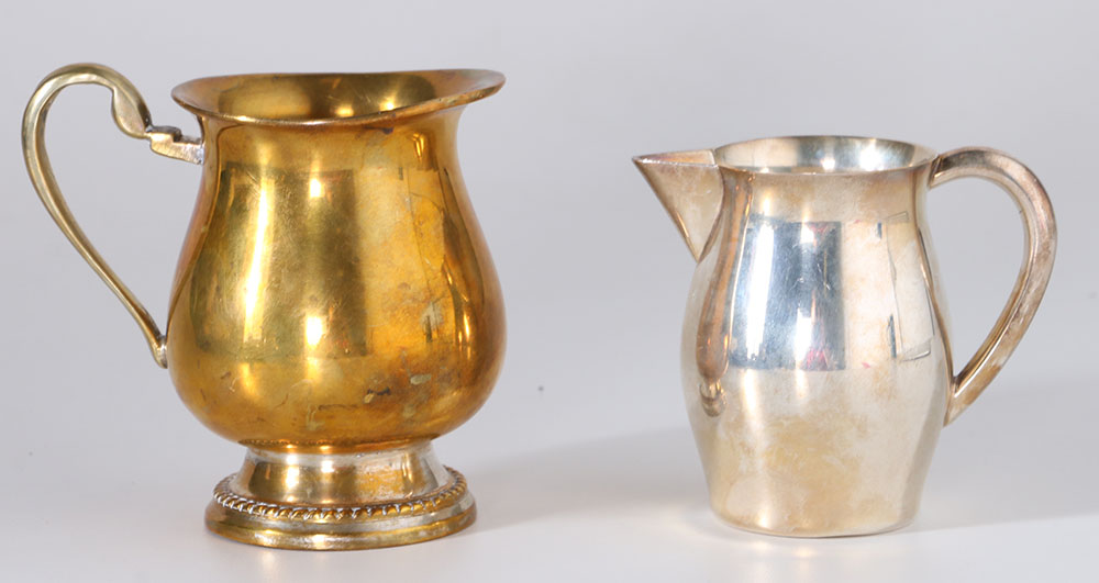 Wallace "Baroque" Silver Plate Butter Dish and Assorted Metal Tableware