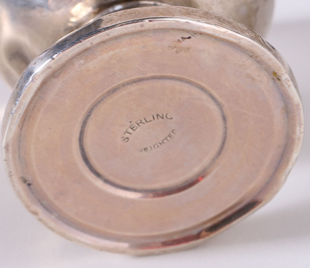 1914 Gorham "Plymouth" Sterling Warming Stand and Other Weighted Sterling