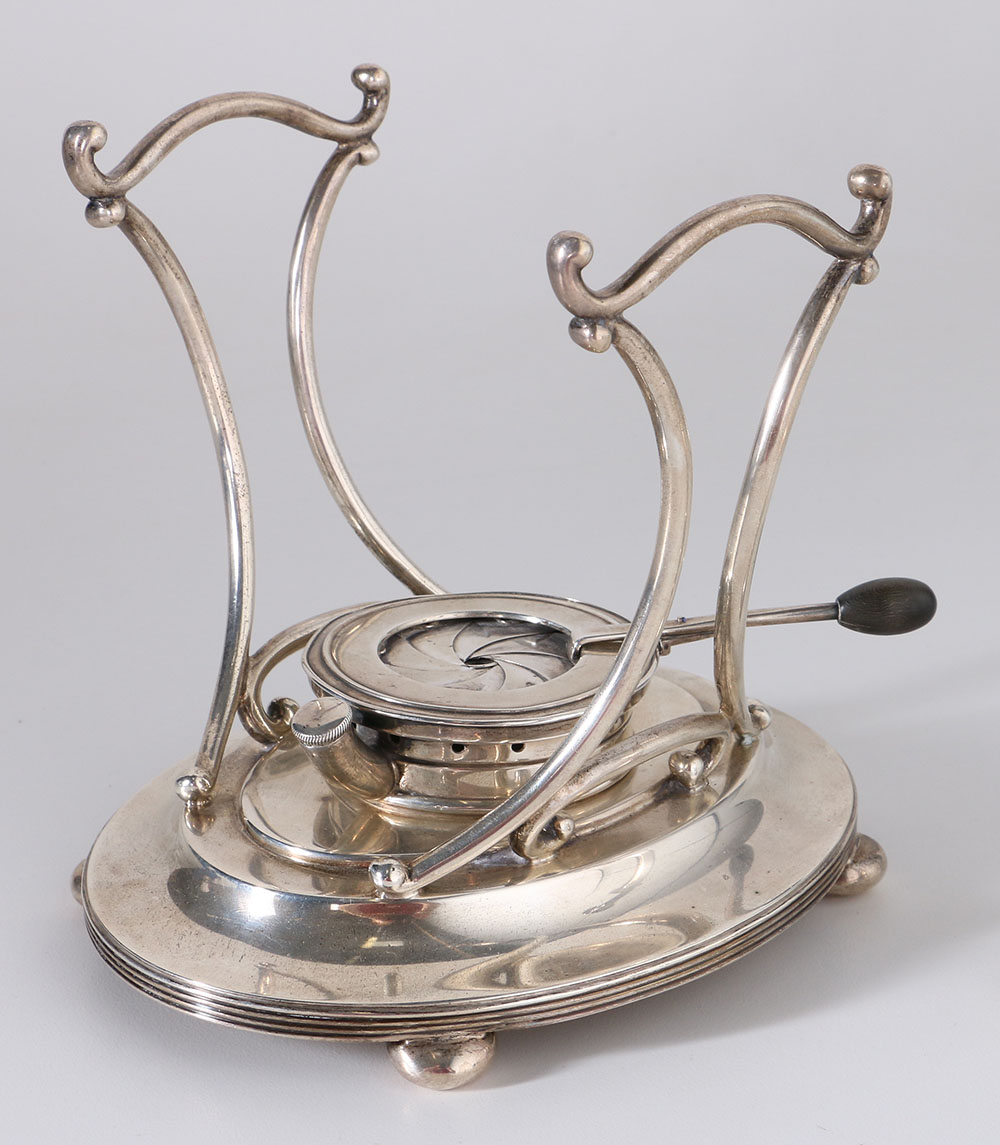 1914 Gorham "Plymouth" Sterling Warming Stand and Other Weighted Sterling