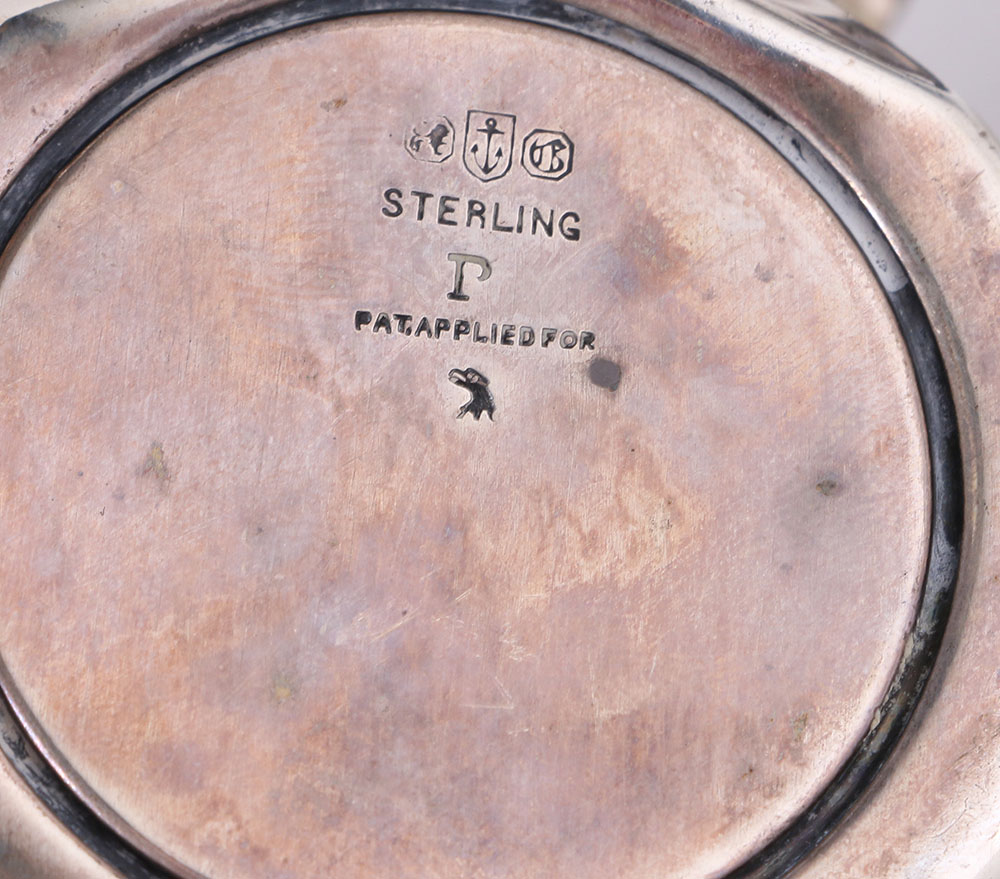 1914 Gorham "Plymouth" Sterling Warming Stand and Other Weighted Sterling