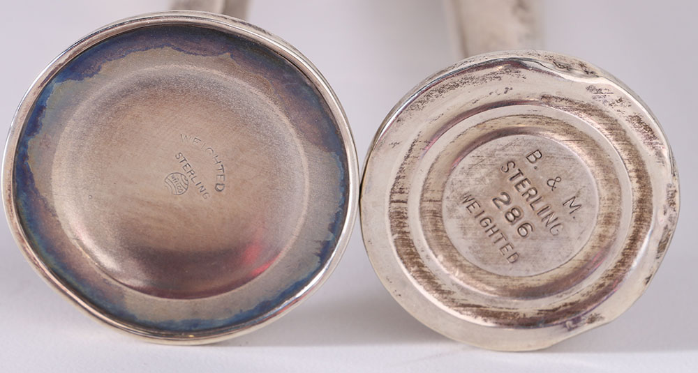 1914 Gorham "Plymouth" Sterling Warming Stand and Other Weighted Sterling