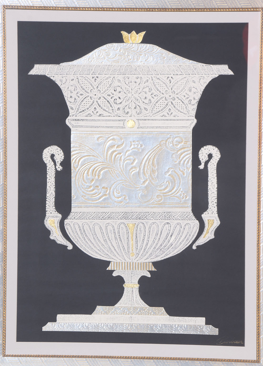 Barbour Mixed Media Works on Paper "Empire I" and "Empire II"