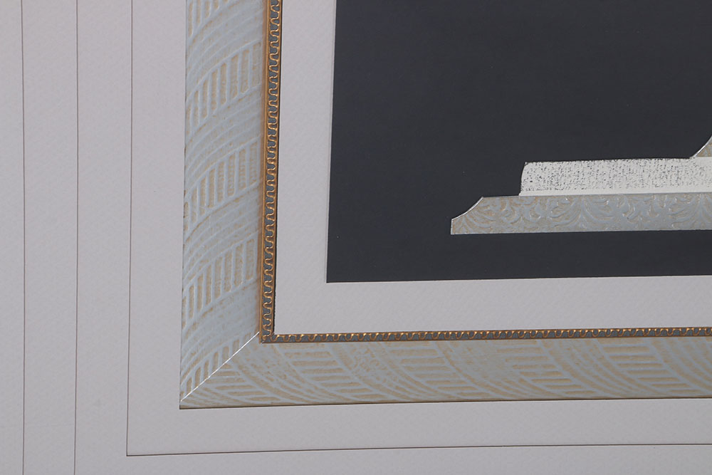 Barbour Mixed Media Works on Paper "Empire I" and "Empire II"