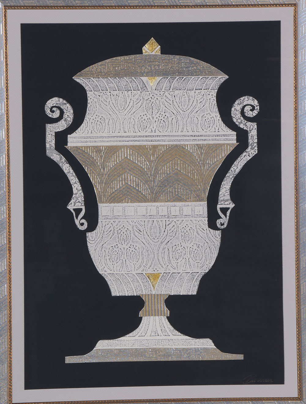 Barbour Mixed Media Works on Paper "Empire I" and "Empire II"