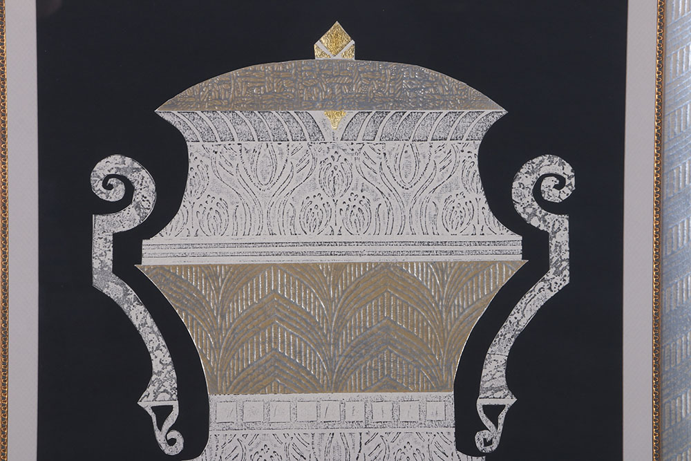 Barbour Mixed Media Works on Paper "Empire I" and "Empire II"