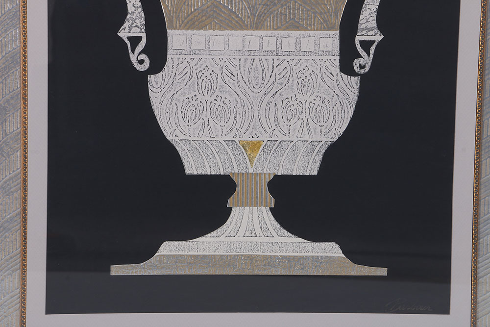 Barbour Mixed Media Works on Paper "Empire I" and "Empire II"