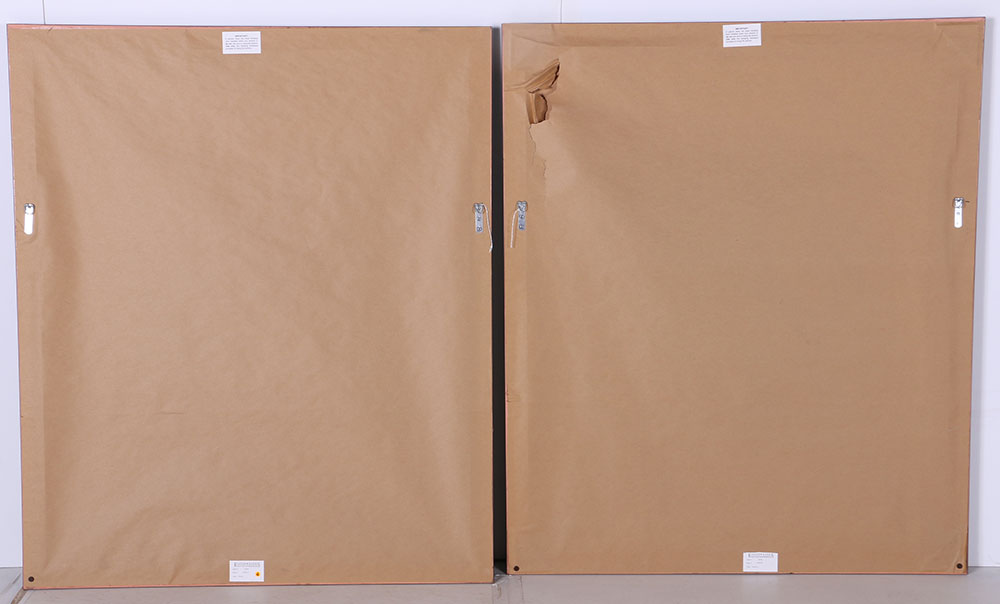 Barbour Mixed Media Works on Paper "Empire I" and "Empire II"