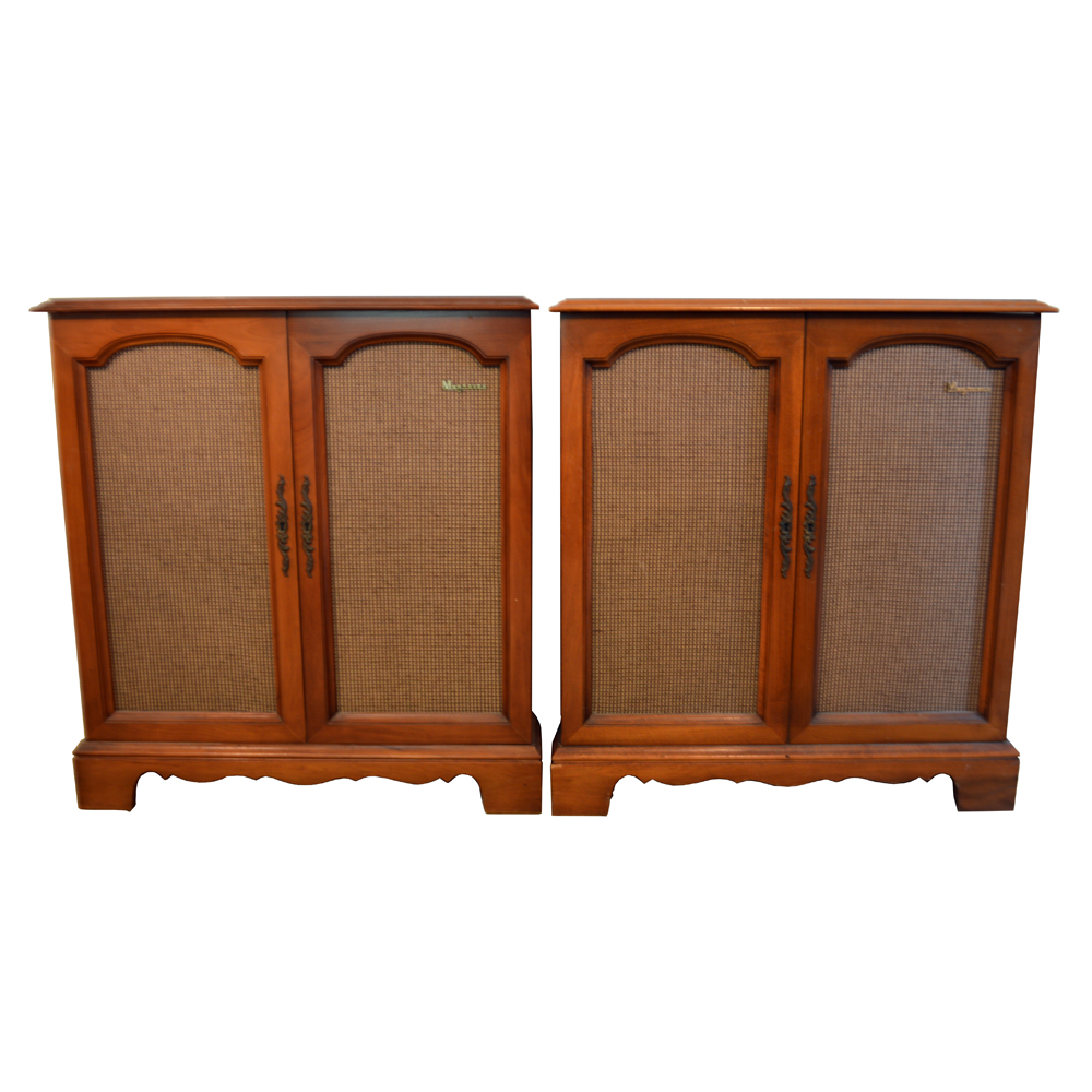 1950s Magnavox Stereo Phonograph Speaker Cabinets