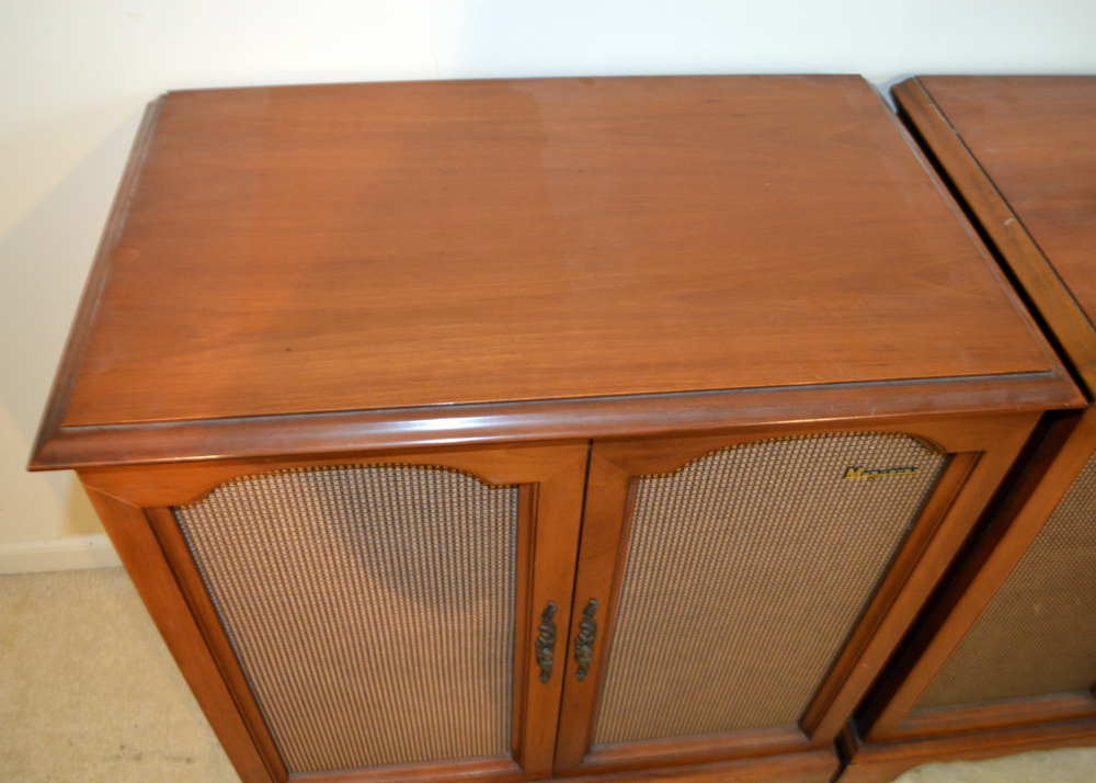 1950s Magnavox Stereo Phonograph Speaker Cabinets