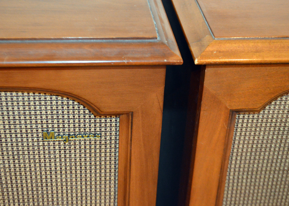 1950s Magnavox Stereo Phonograph Speaker Cabinets