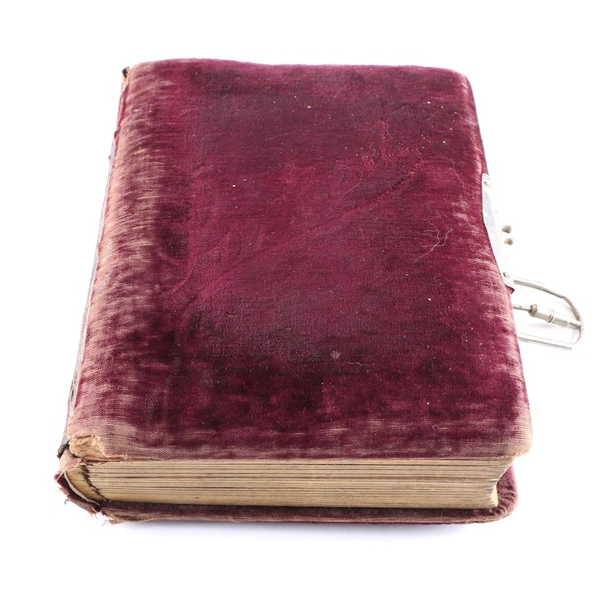 Antique Cloth Bound Photo Album