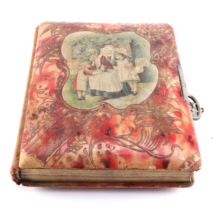 Victorian Photo Album With Albumens and Ambrotypes