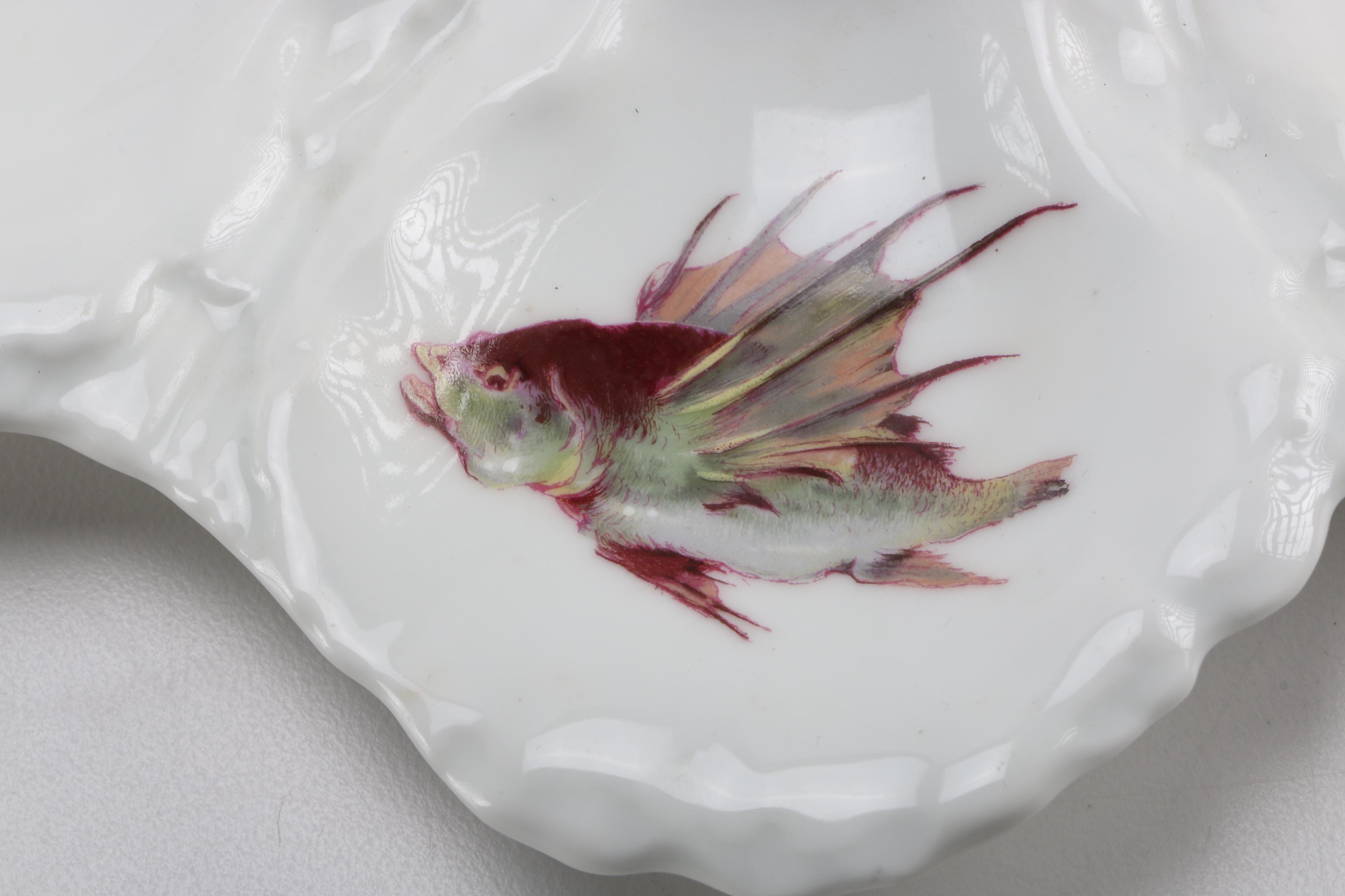 Hand Painted Haviland & Co. Oyster Dishes