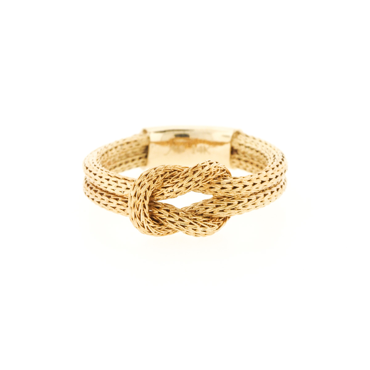 Michael Anthony 14K Gold Mesh "Love Knot" Ring