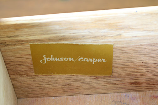 Mid Century Modern Dresser and Mirror by Johnson/Carper