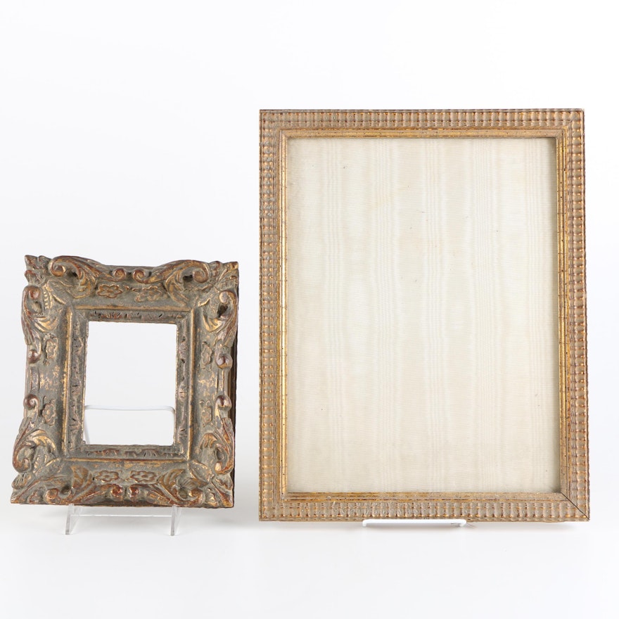 Gold Tone Antique Plaster and Wood Frames