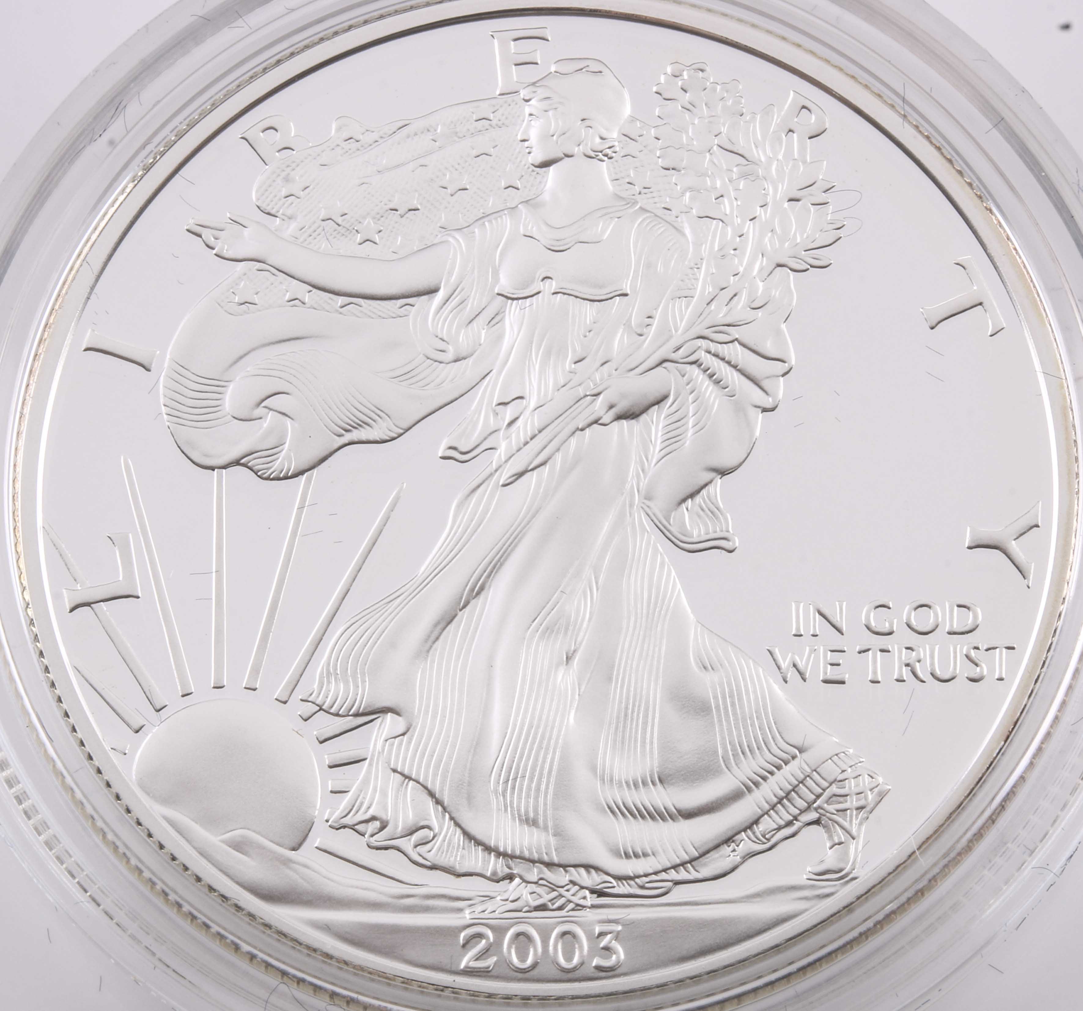 2003 Silver Proof American Eagle One Dollar Coin