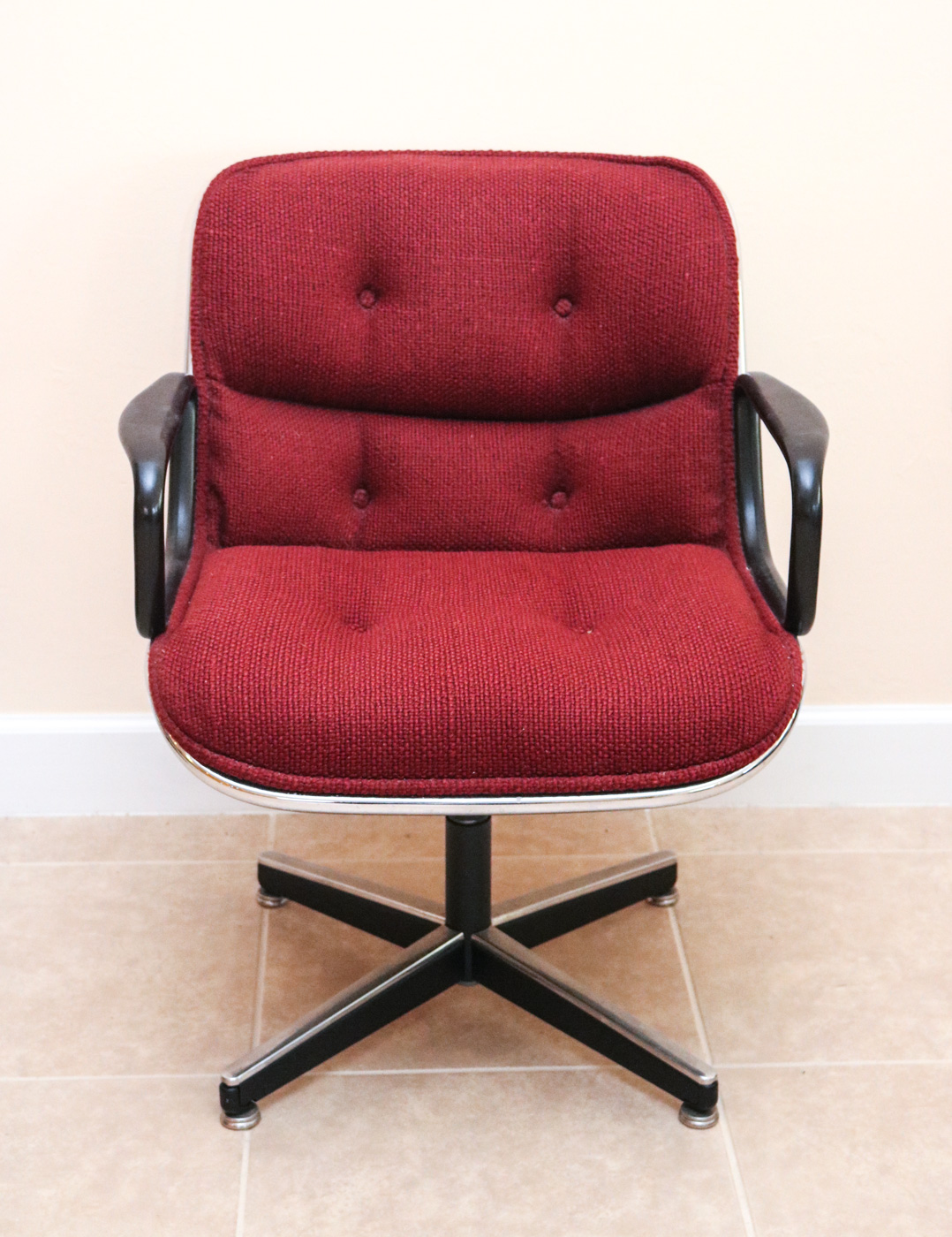 Pair of Vintage Office Chairs by Charles Pollock for Knoll