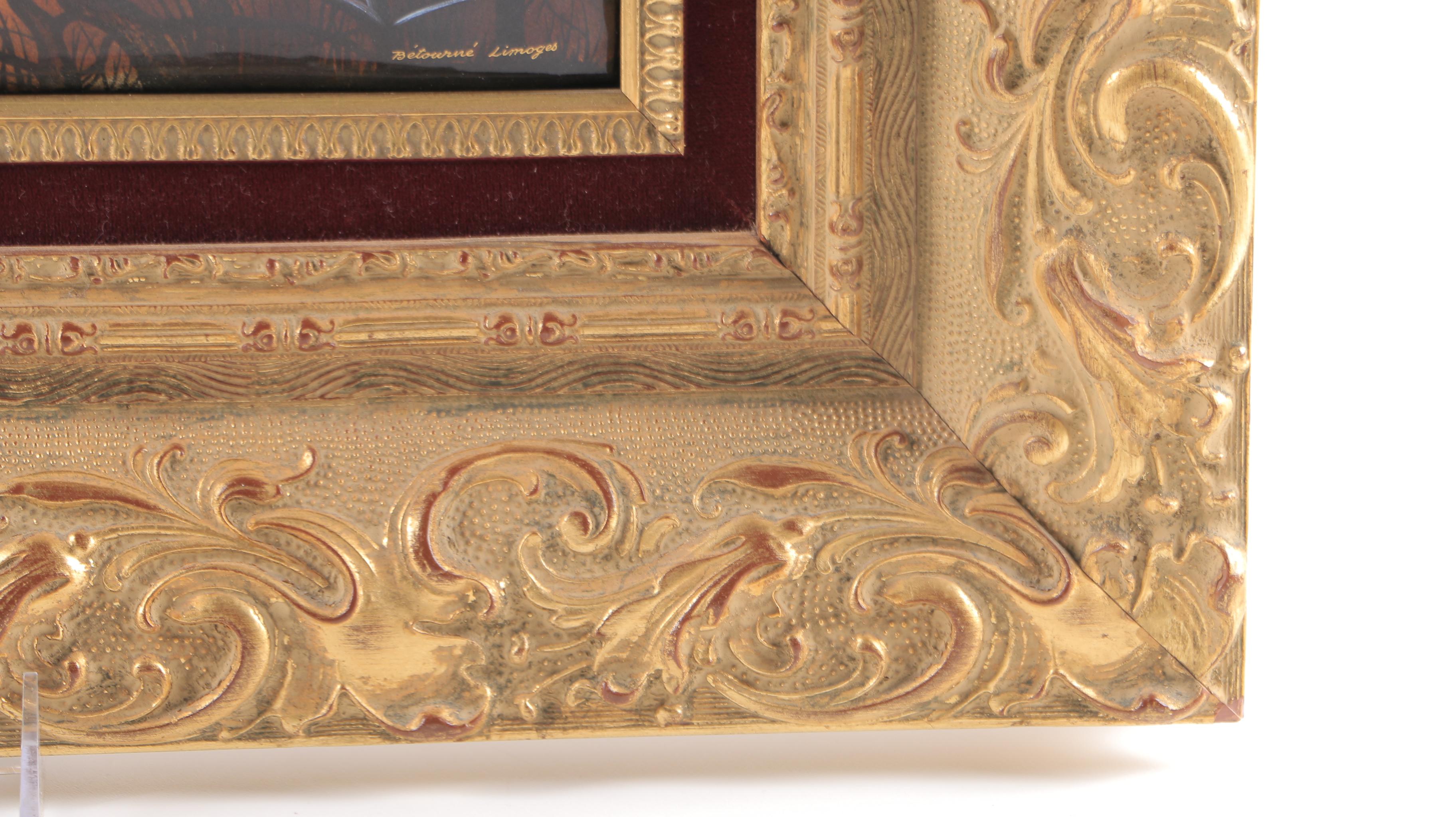 Bétourné Limoges J.P. Loup Limited Edition Enamel on Copper "The Village in Winter"