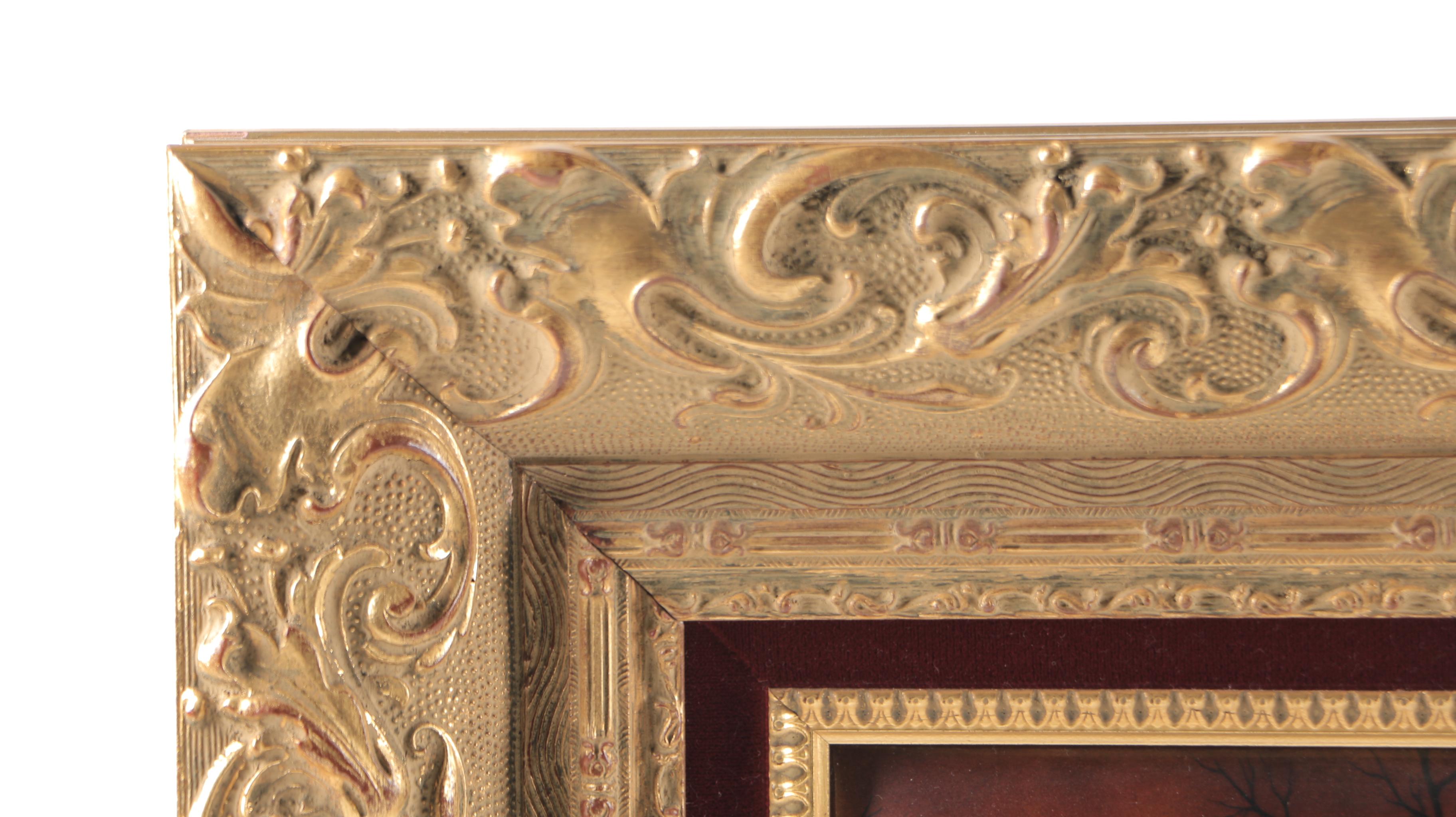 Bétourné Limoges J.P. Loup Limited Edition Enamel on Copper "The Village in Winter"