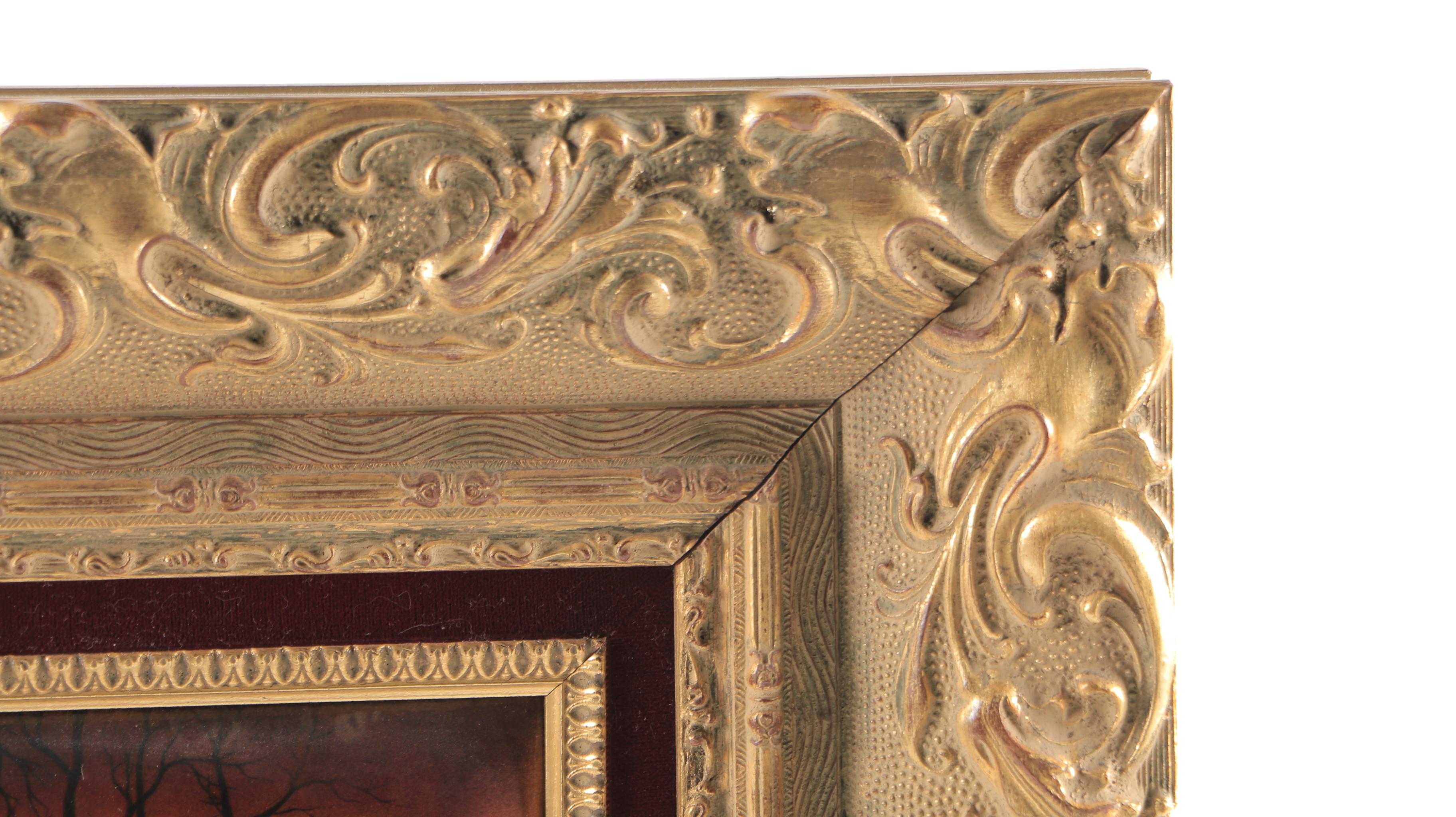 Bétourné Limoges J.P. Loup Limited Edition Enamel on Copper "The Village in Winter"