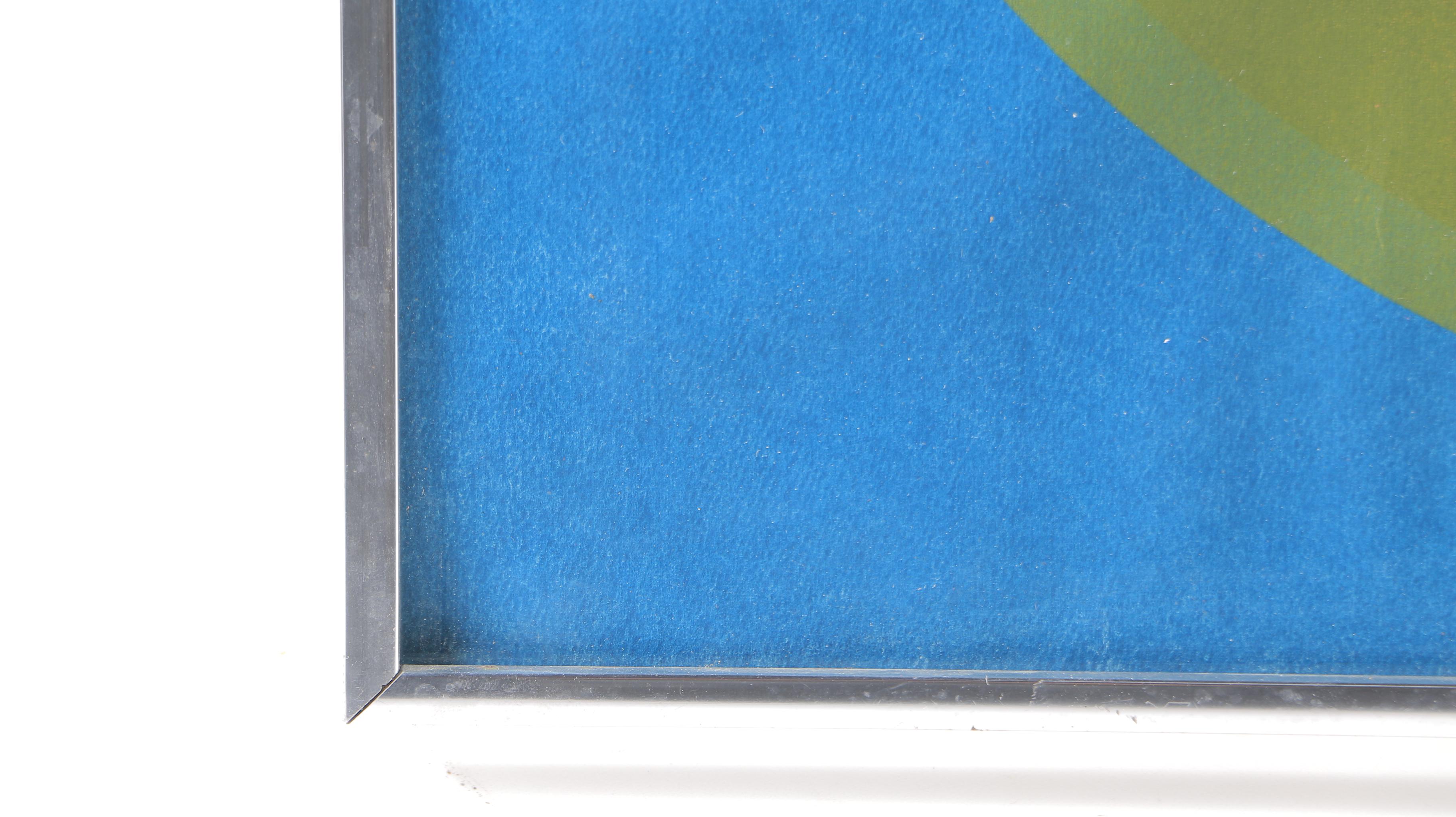 Roland Hobart Abstract Op-Art Style Serigraph Print