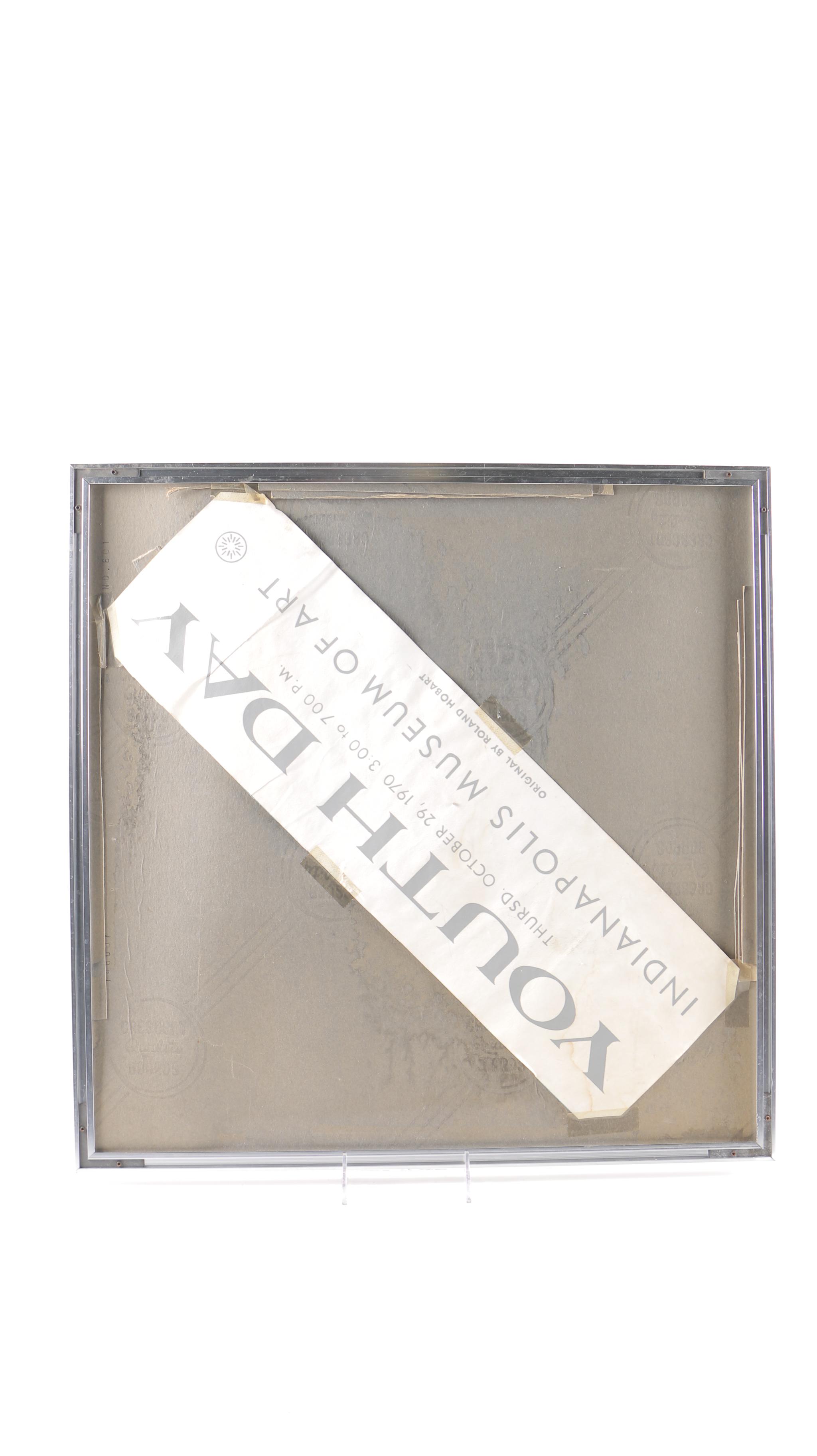 Roland Hobart Abstract Op-Art Style Serigraph Print