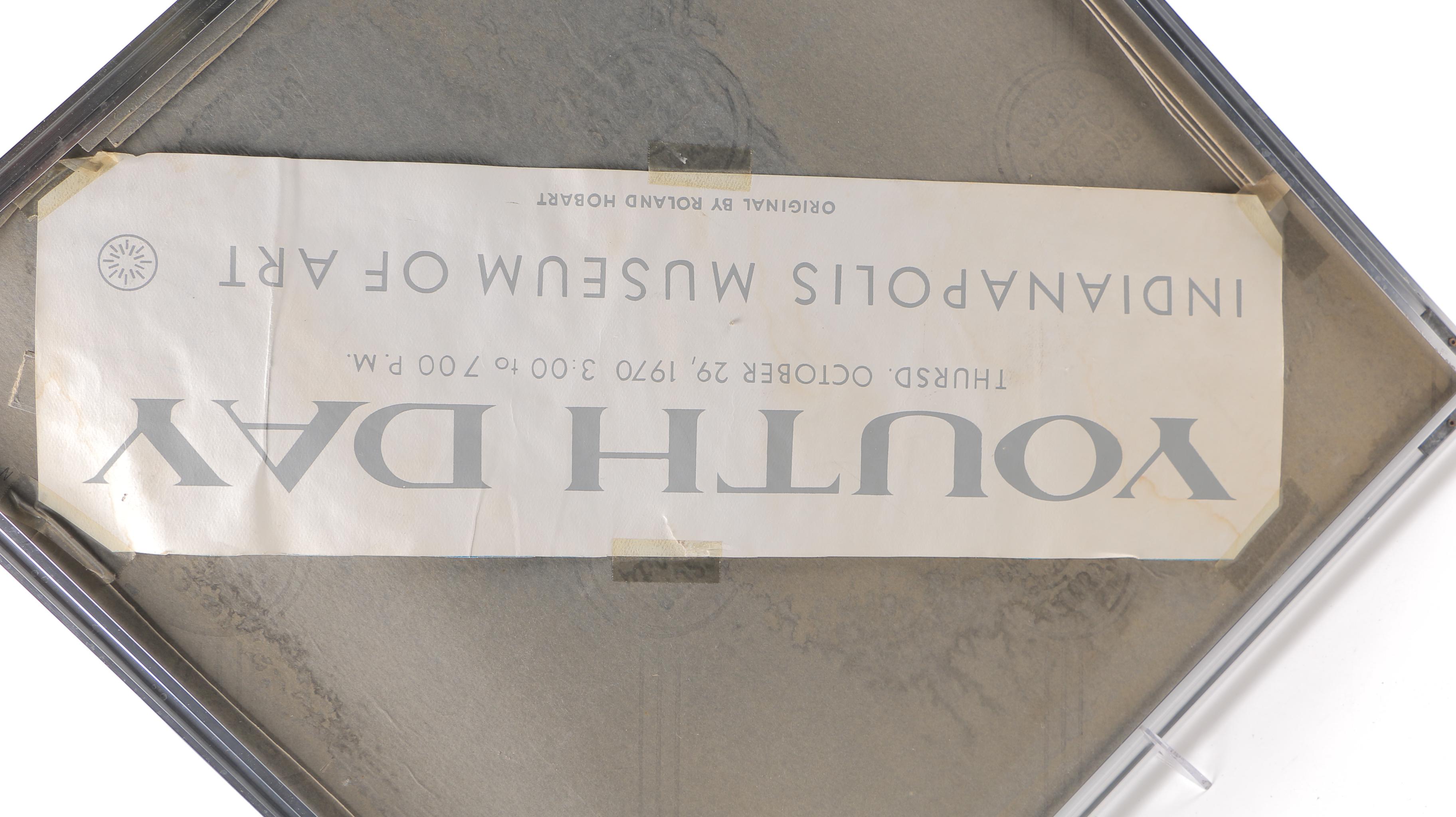 Roland Hobart Abstract Op-Art Style Serigraph Print