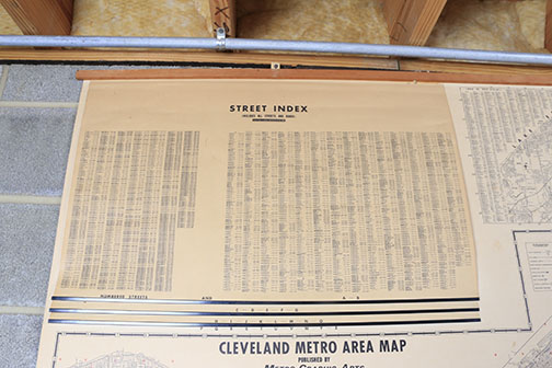 Vintage Cleveland Metro Area Map