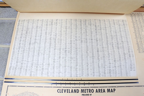 Vintage Cleveland Metro Area Map