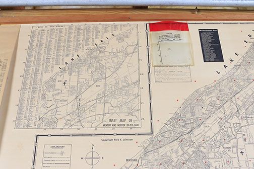 Vintage Cleveland Metro Area Map