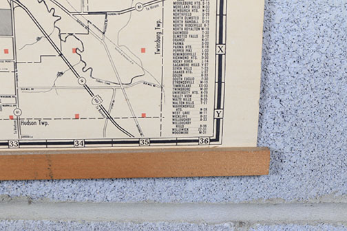 Vintage Cleveland Metro Area Map