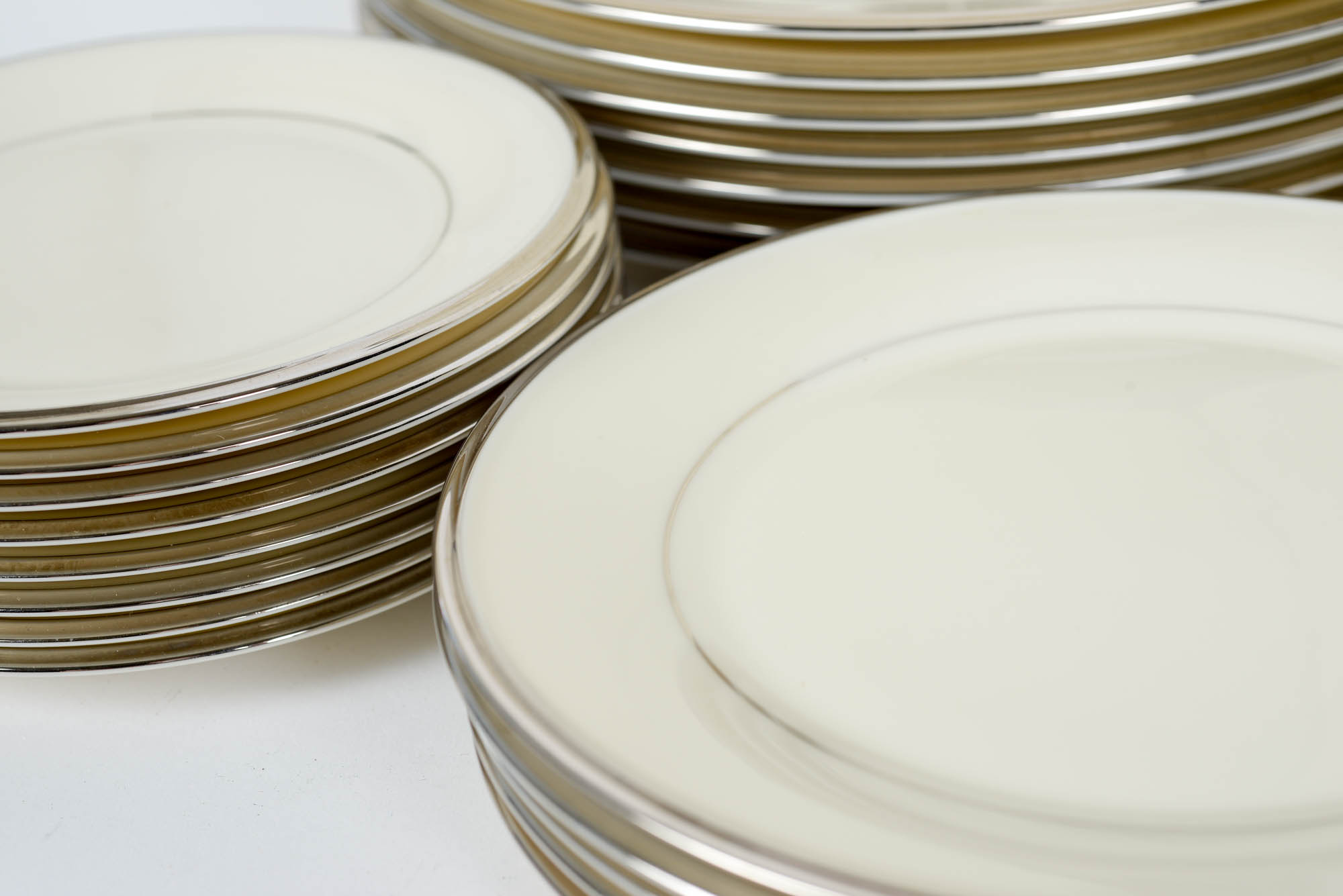 37 Piece Collection of Lenox "Solitaire" China Tableware