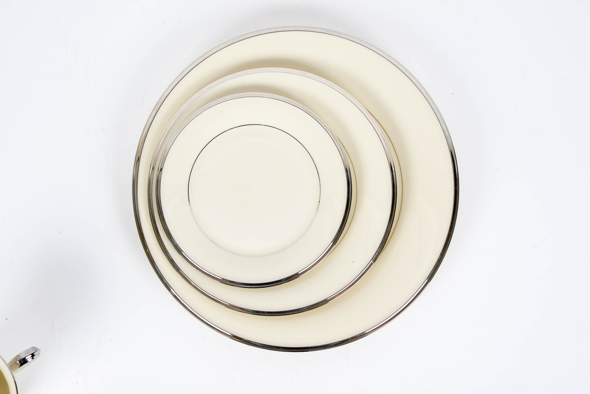 37 Piece Collection of Lenox "Solitaire" China Tableware