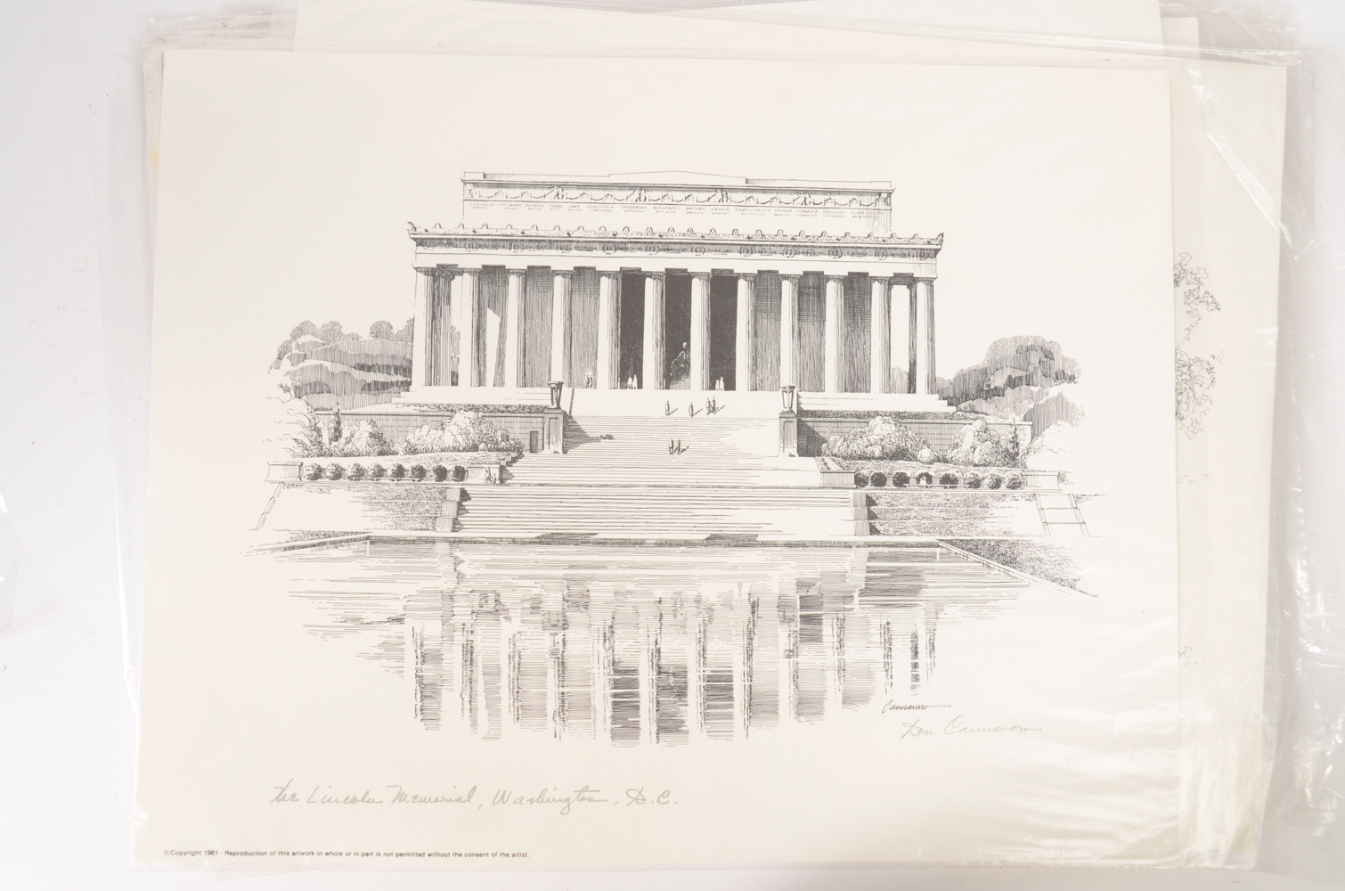 Signed Don Cannavaro Washington D.C. Landmark Prints