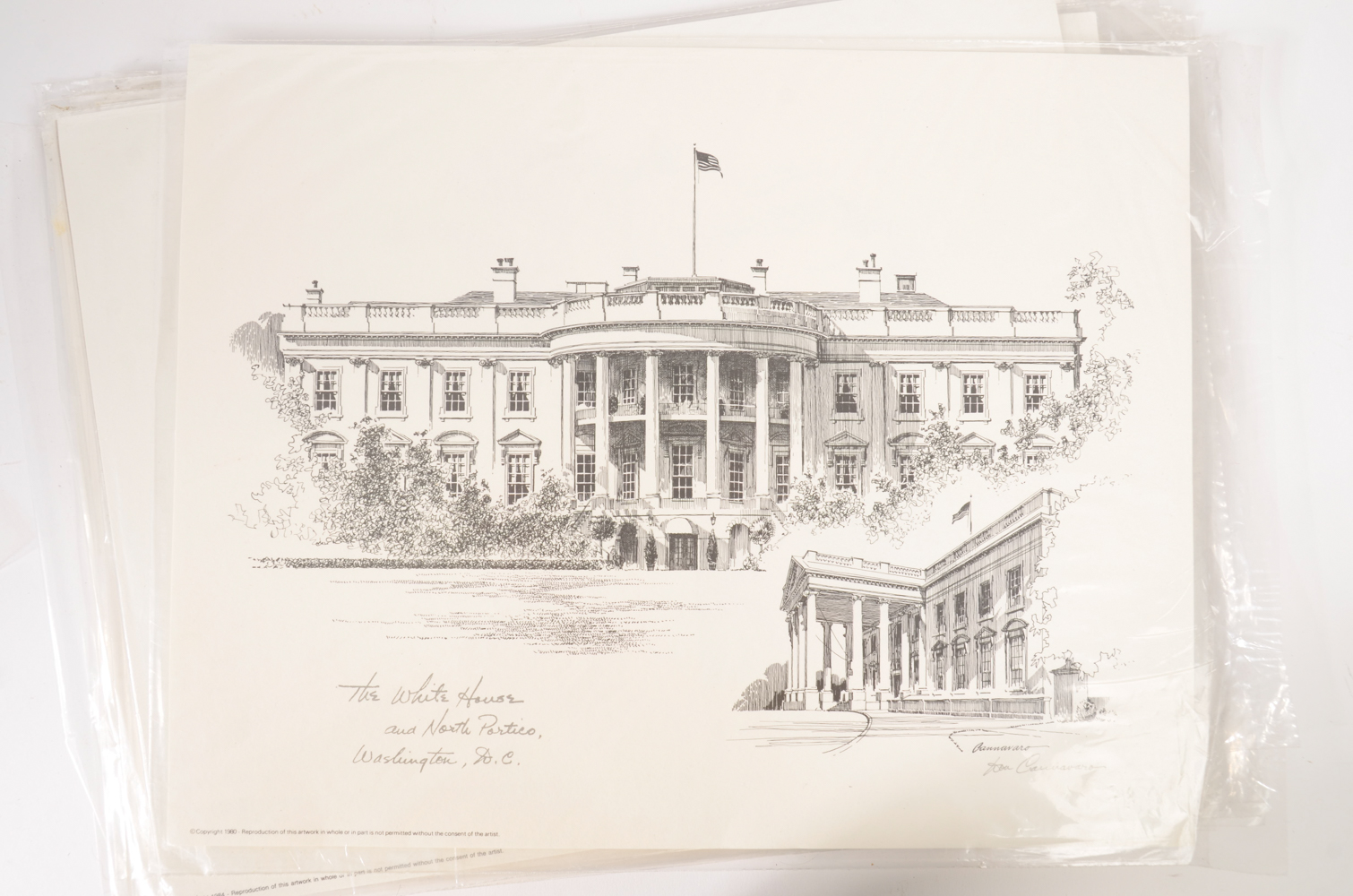 Signed Don Cannavaro Washington D.C. Landmark Prints