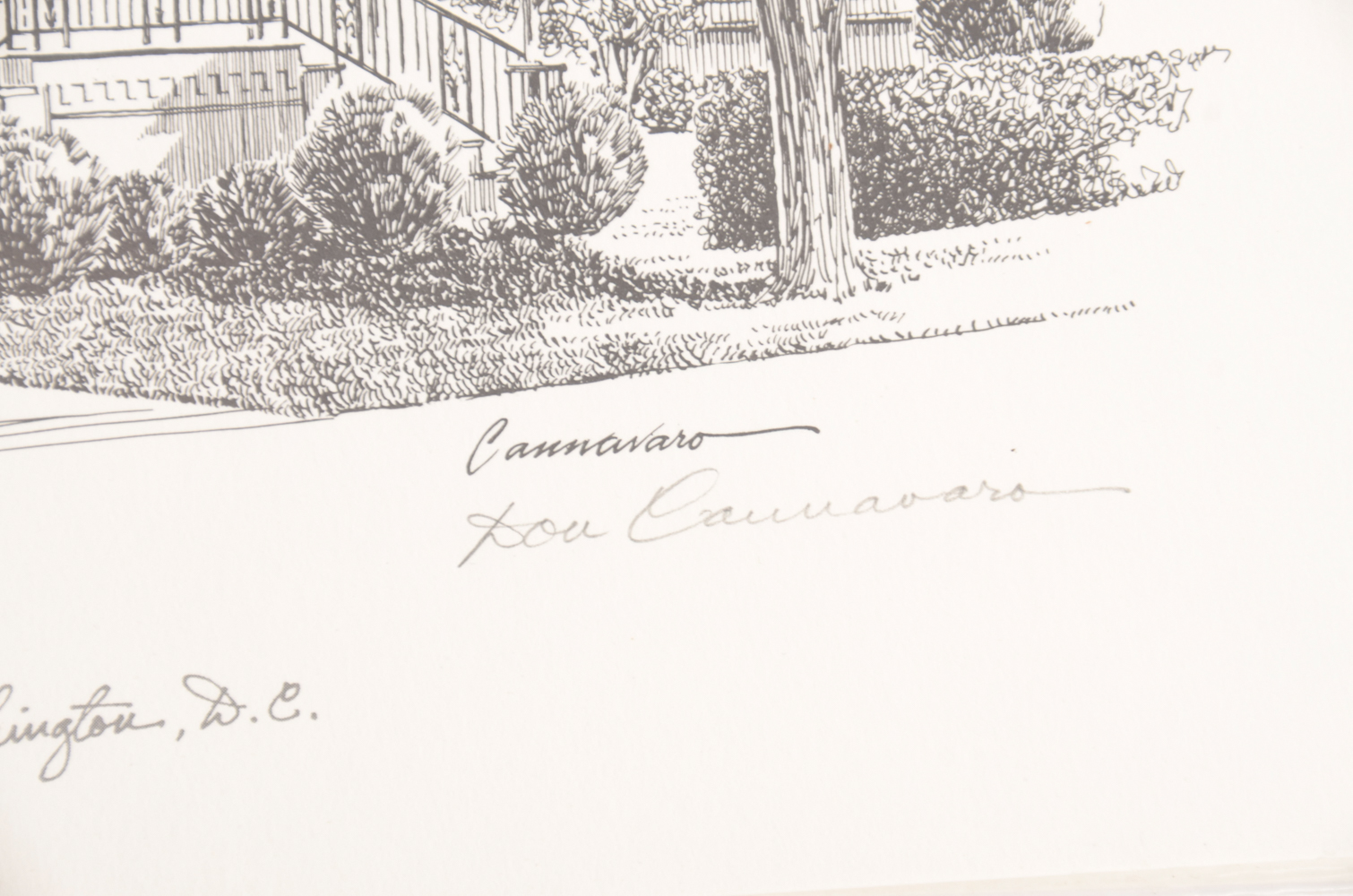 Signed Don Cannavaro Washington D.C. Landmark Prints
