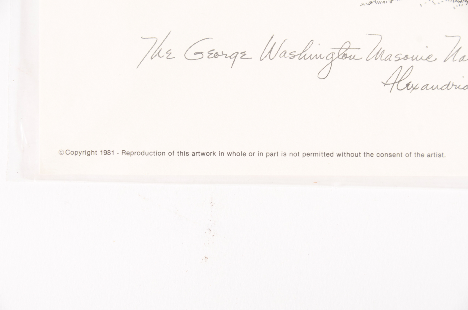 Signed Don Cannavaro Washington D.C. Landmark Prints