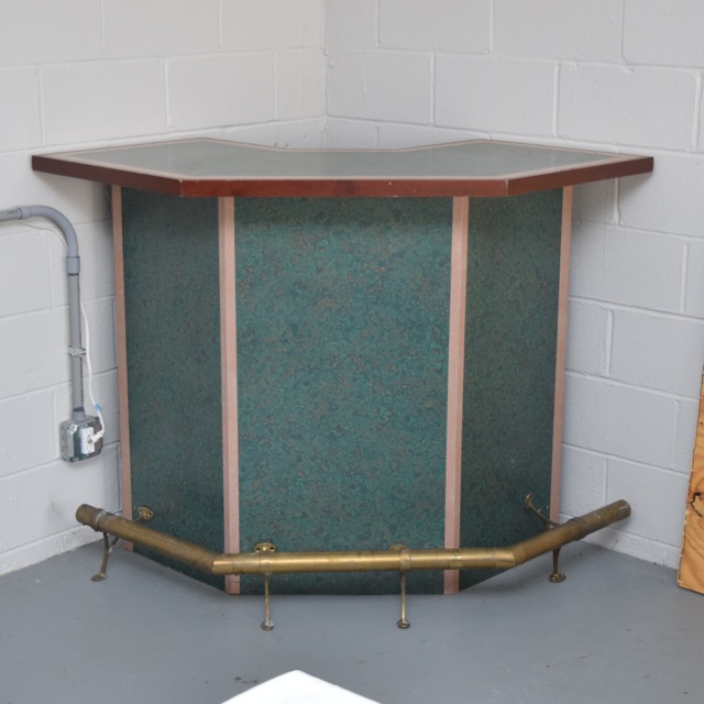 Wood, Brass and Laminate Bar