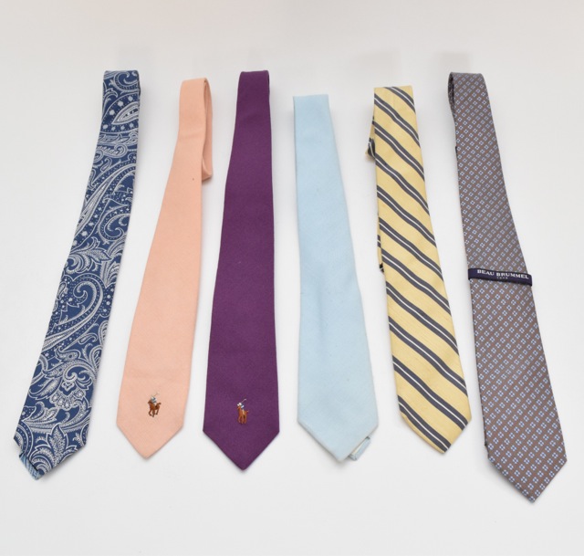 Mens Neckties, Including Beau Brummel Soho