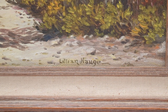 Original "Trail to Loch Vale-Hallett Peak" Oil on Canvas by Lillian Hauge