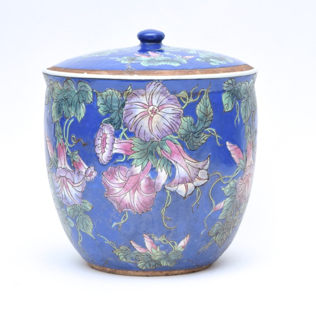 King's Porcelain Planter with Lid